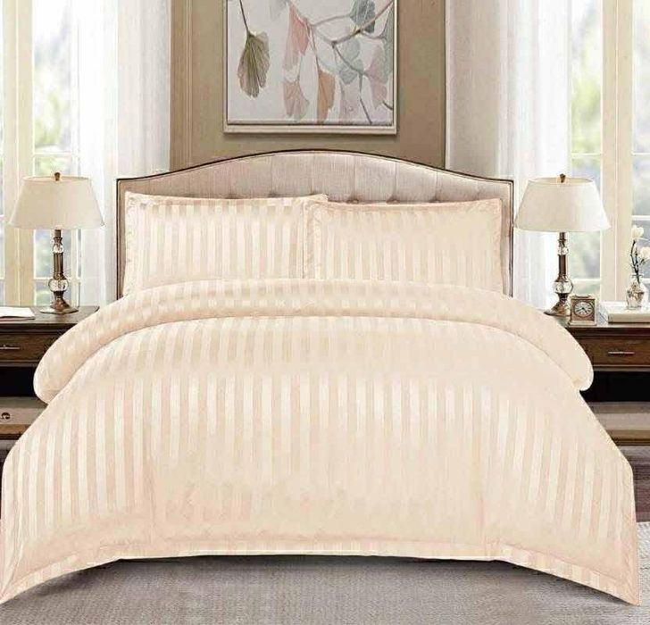 Луксозен спален комплект от памучен сатен – НОВ