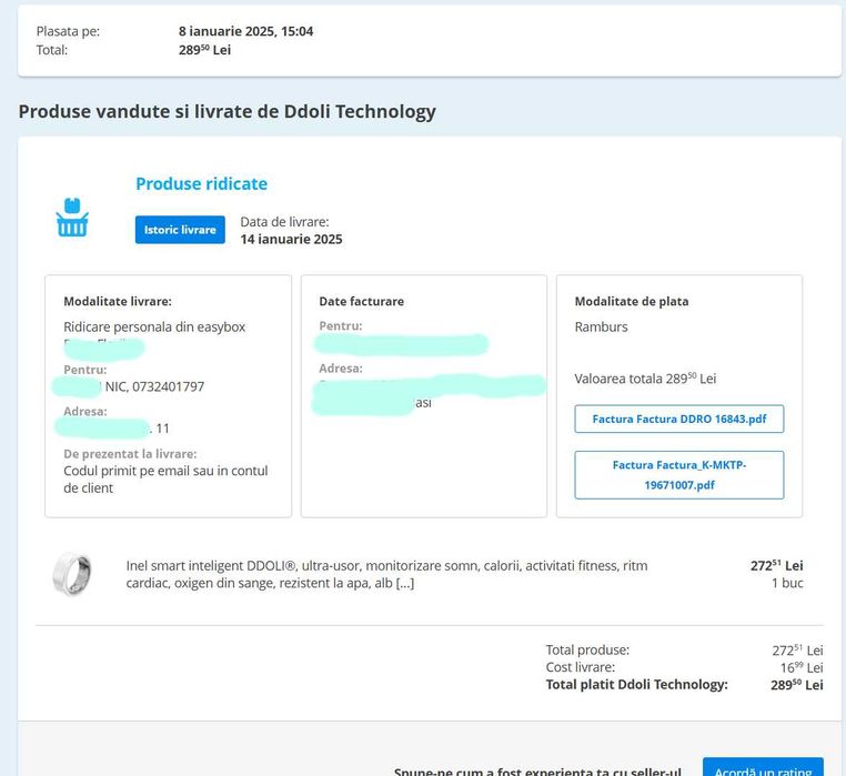Inel smart inteligent DDOLI Jring size 10