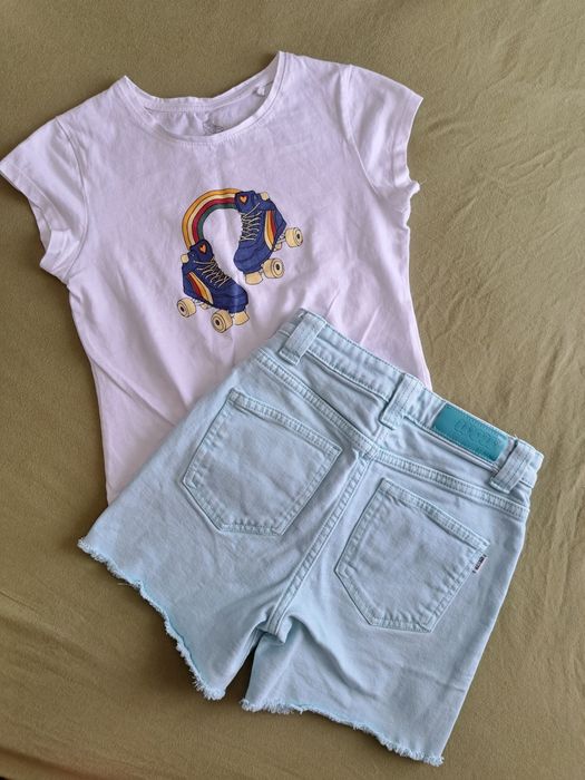 Блузка Pepperts и къси панталонки WOW, размер 134