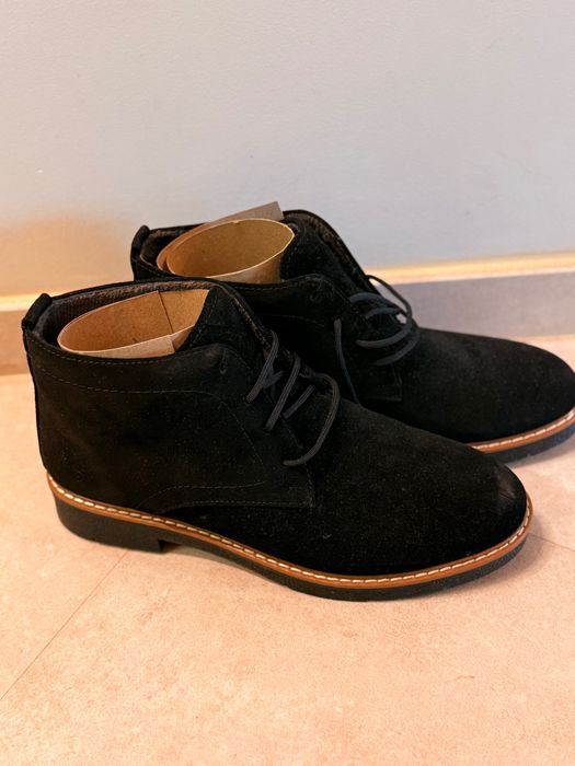 Дамски велурен кларк черен