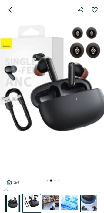 Casti wireless TWS Baseus Bowie MZ10, Bluetooth 5.2, autonomie totala