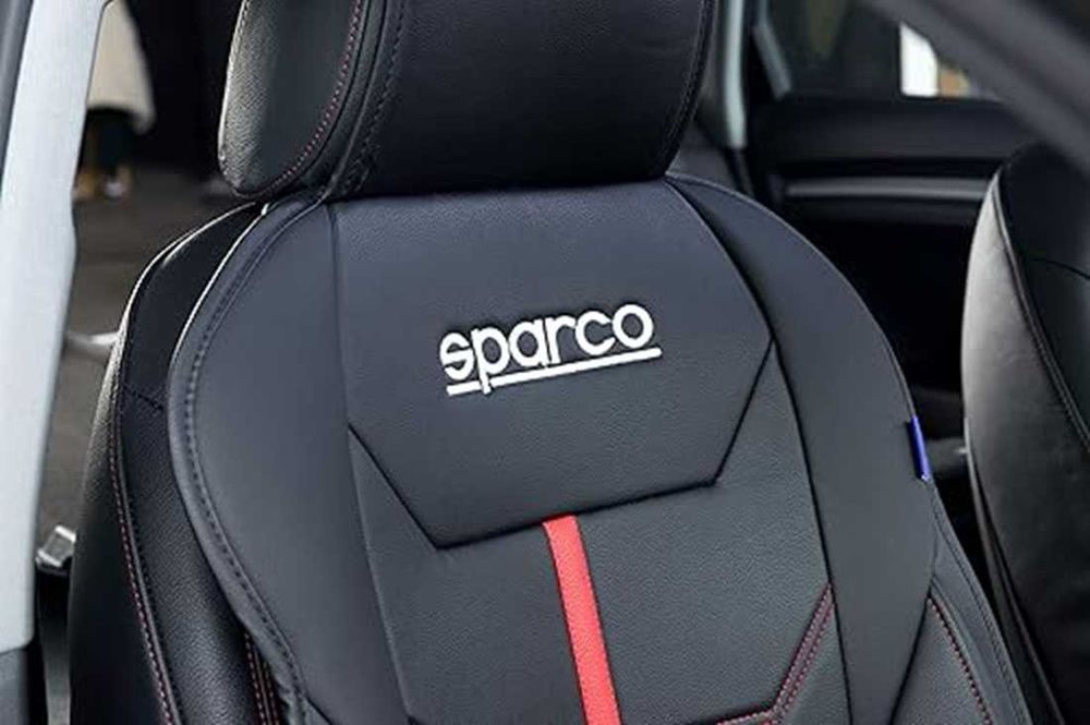 Универсална подложка за седалка Sparco - Черно/Червено.