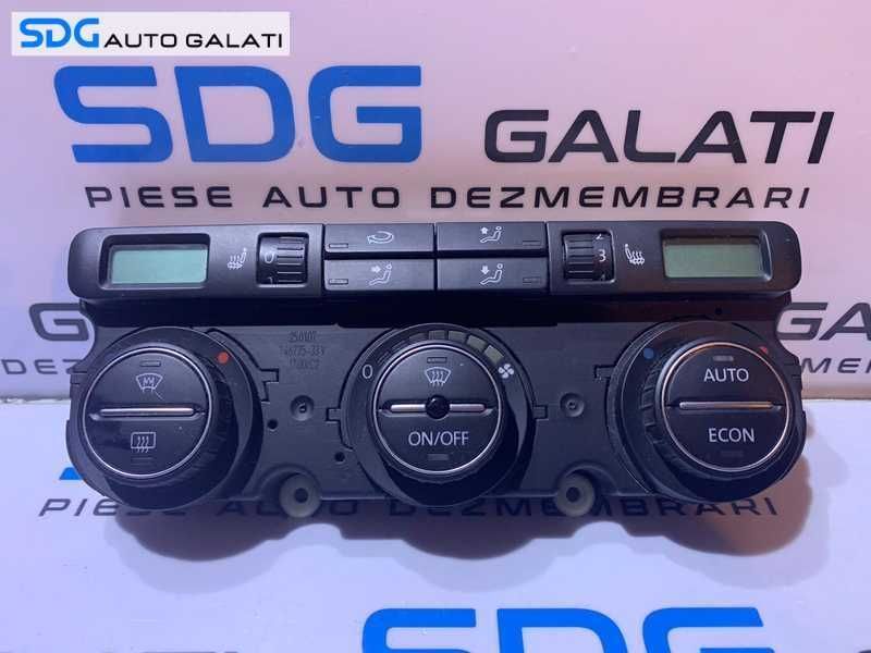 Panou Consola Comanda AC Clima Climatronic cu Incalzire in Scaune VW Passat B6 2005 - 2010 Cod 746775-33V 3C0907044AH