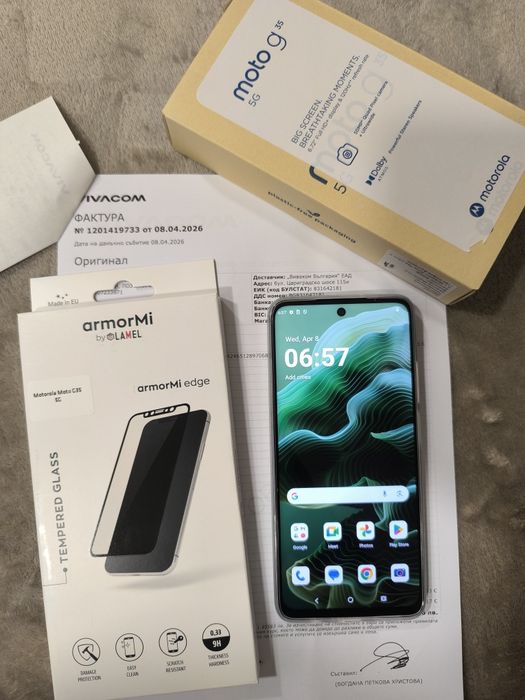 Motorola Moto G35 256GB
256 GB, Leaf Green, 6.72", Dual SIM, 5G