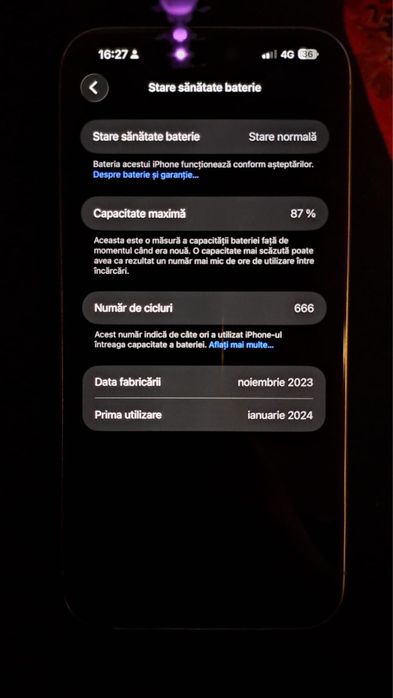 Vand  Ipone 15 pro max ,Natural Titanium256gb