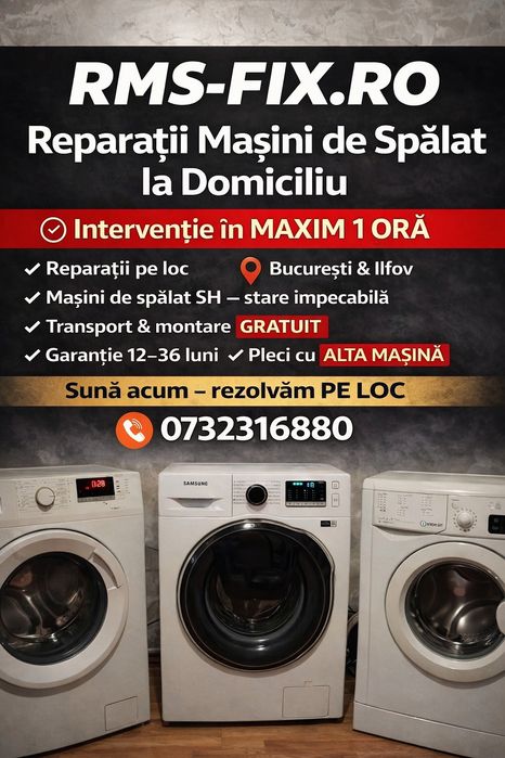Reparatii pe loc ! Masini de Spalat Bucuresti / intervenții  rapide