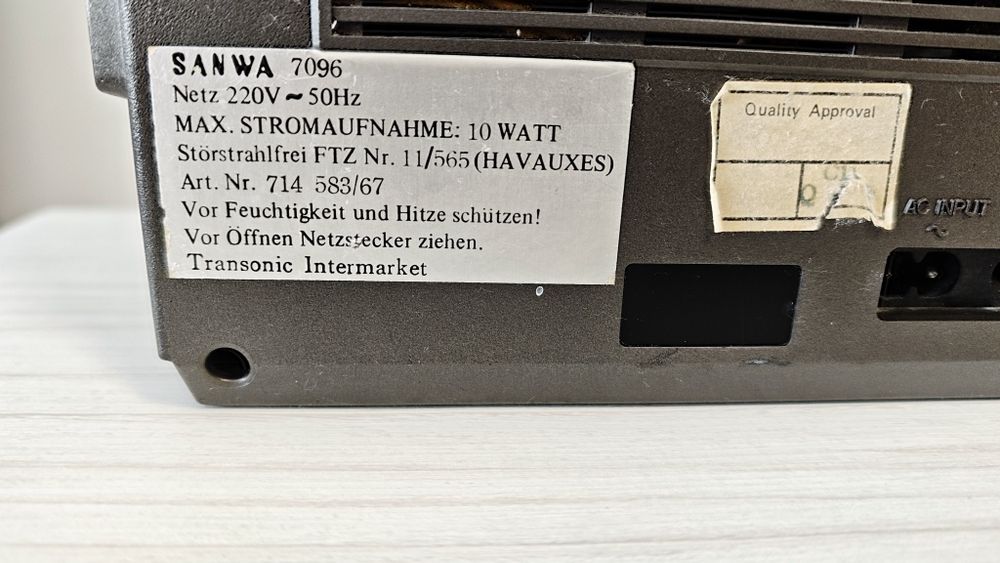 Radiocasetofon Sanwa 7096,Santo, Siemens