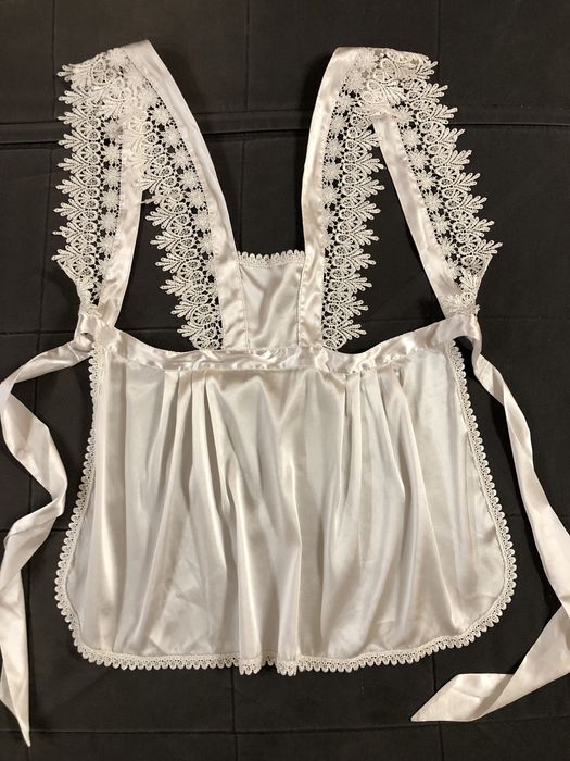 Фартук для девочки/школьный фартук/атласный фартук