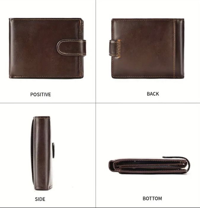 Мъжки кожени портфейли• Маркови, защитени и елегантни в черно и кафяво