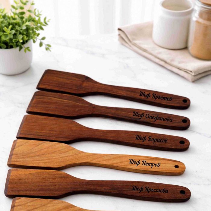 Гравирани Дъски за Рязане, Книги за Рецепти, Готварски Шпатули, Юбилей