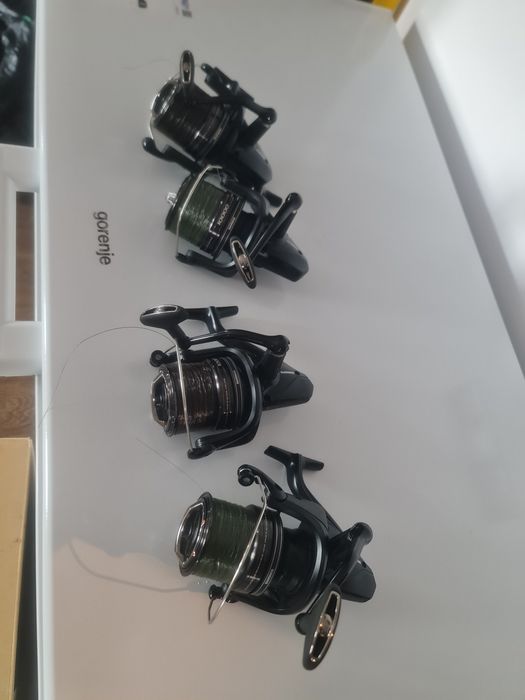 Mulinete shimano aerlex XTB noi  cu monofilamen fox pe ele încărcate folosite doar o partida  sunt 4 disponibile .