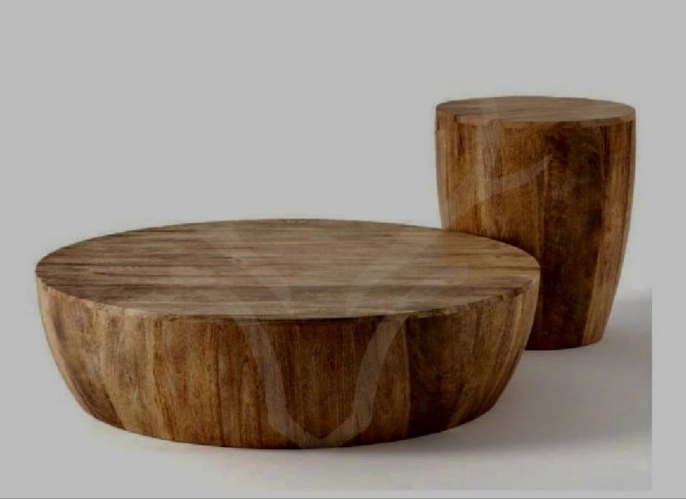 Масивна дървена маса от два модула