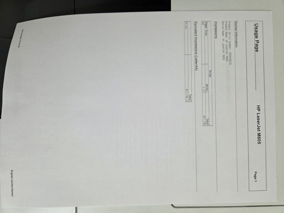 Принтер HP M605N