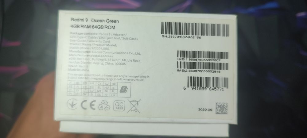 Продаю Xiaomi Redmi 9