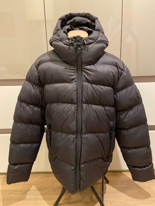 MONCLER, зимно яке, черно, Размер: XL