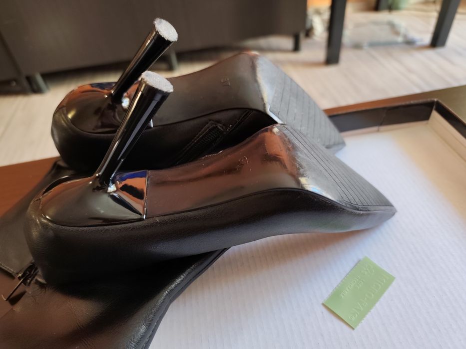 Боти черни еко кожа -NEW YORKE,37- EU, 6.5-US/CAмер