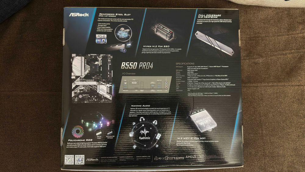 Дънна платка ASRock B550 Pro4 с гаранция