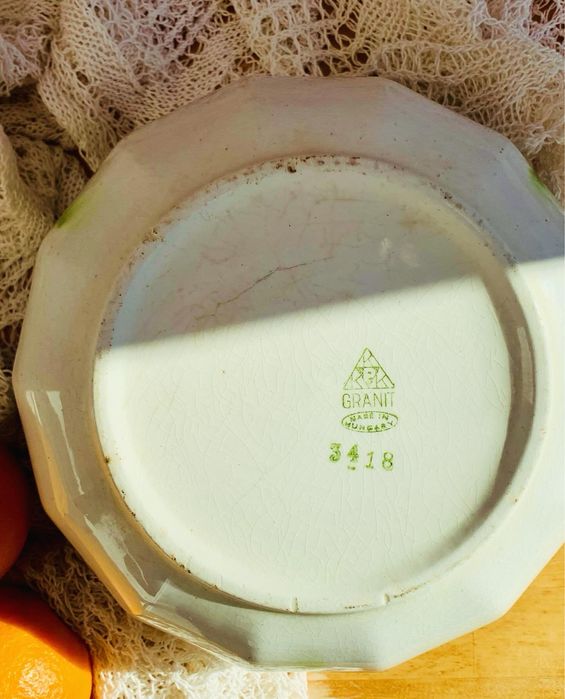 Керамична купа от Унгария, 1990г винтидж декор