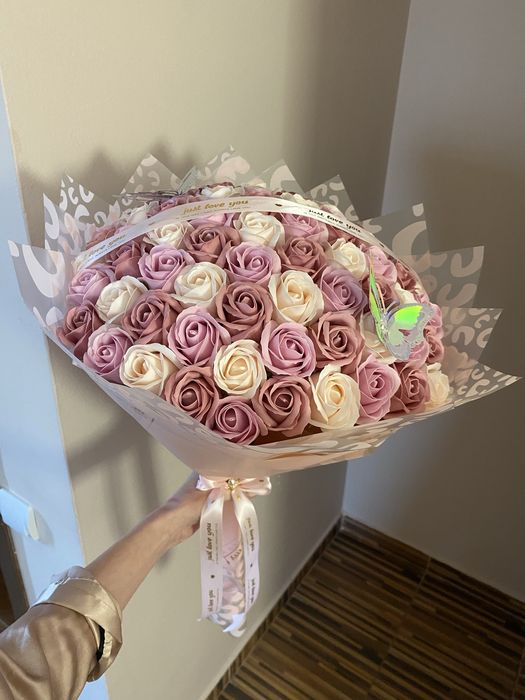 Buchete din trandafiri de sapun