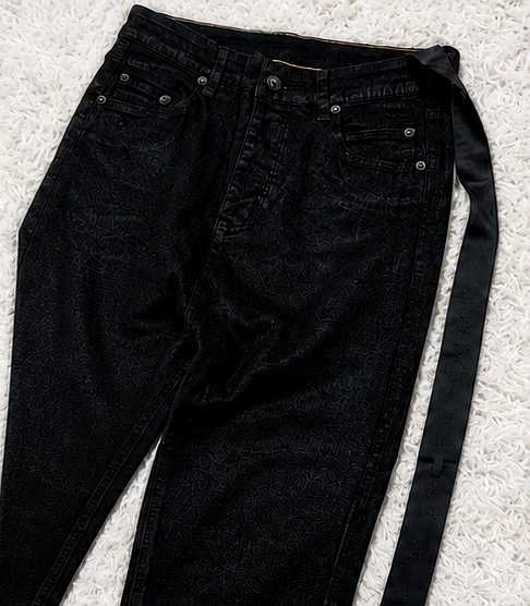 Rick Owens Waxed Jeans Negri – M