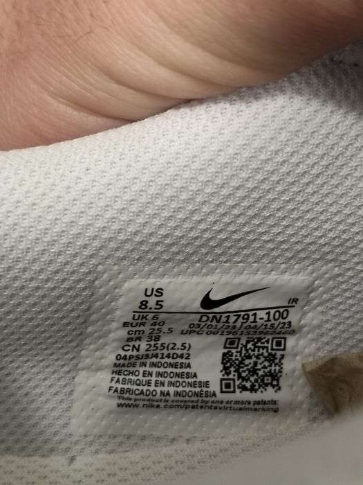 Nike Cortez sneakers unisex albi cu logo Negru mărimea 40 noi originali