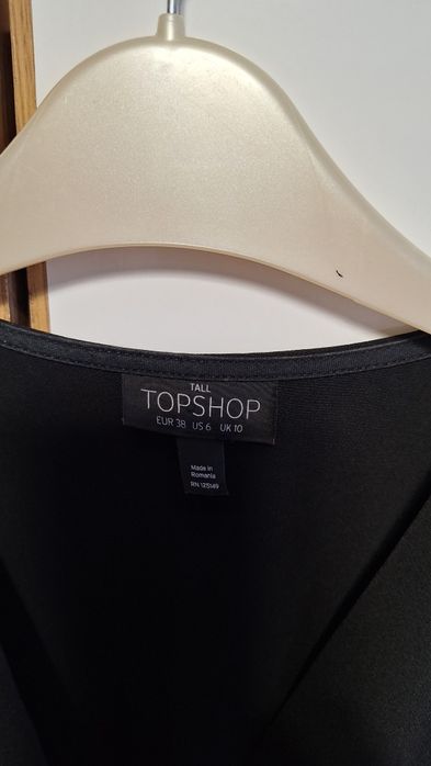 Salopeta neagra cu fermoar si bride