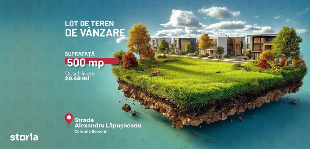 Tere intravilan, 500 mp, str Buchetului, comuna Berceni, Ilfov