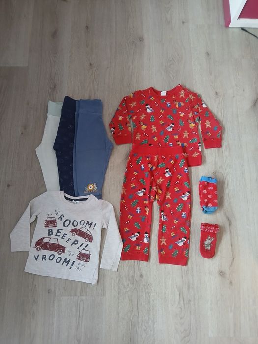 Лот дрехи коледно комплектче h&m12-18месеца