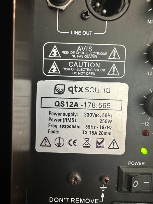 Vand Boxa QTX sound QS12A cu bluetooth