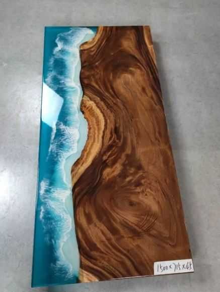 Epoksid smola stol. Епоксидная стол ручная работа