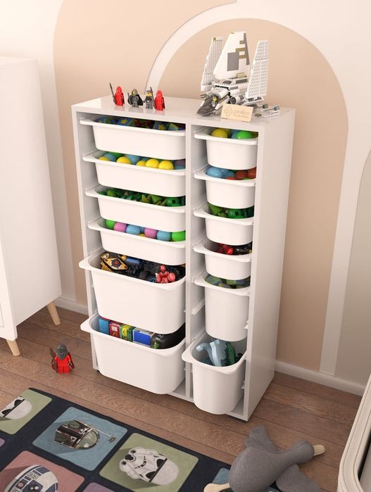 Шкаф, Етажерка за съхранение с 12 кошници