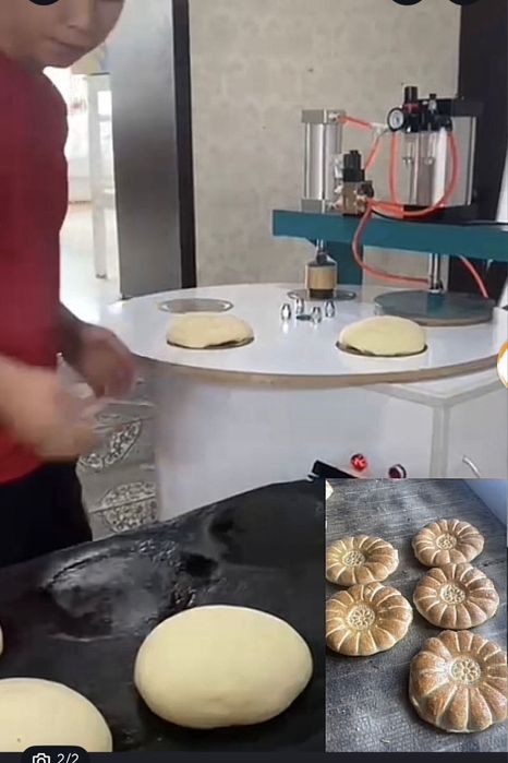 Пресс аппарат для лепешки двойная