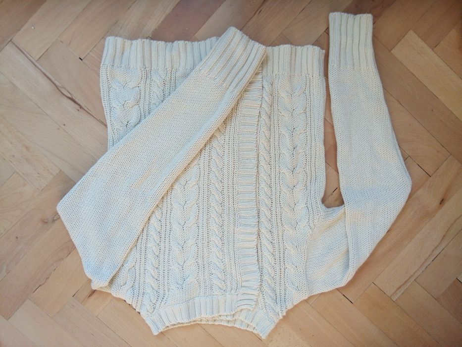 машинно плетена винтидж стайл жилетка