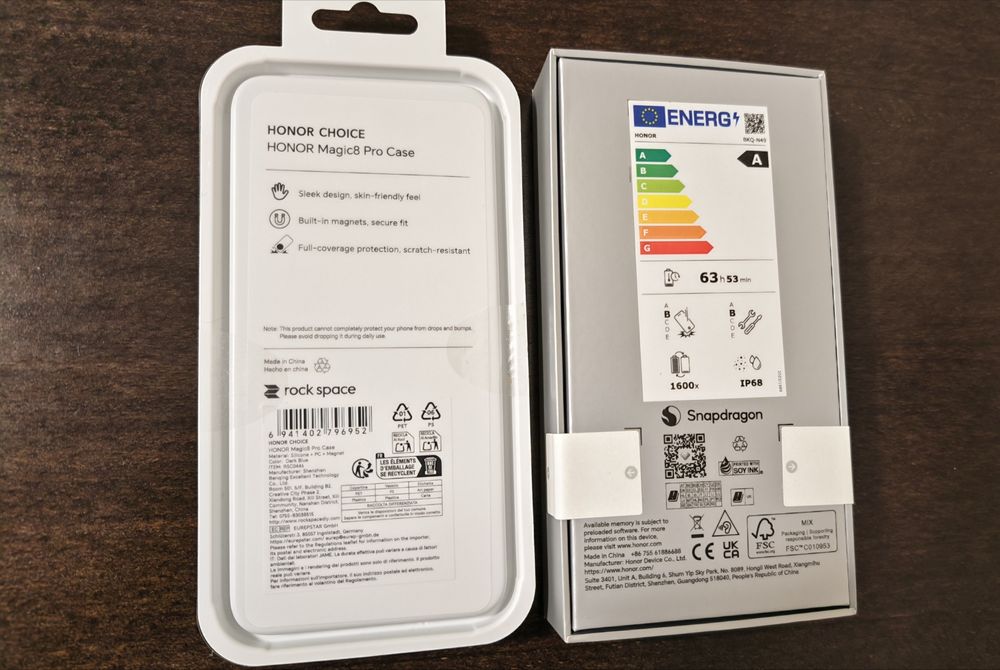 Honor Magic 8Pro 12+512GB Black, оригинален кейс