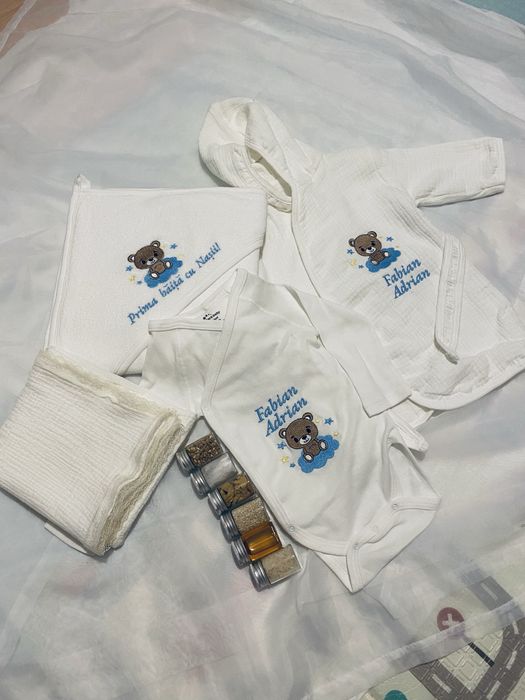 Seturi Prima Baita cu Nasii Brodate si Personalizate