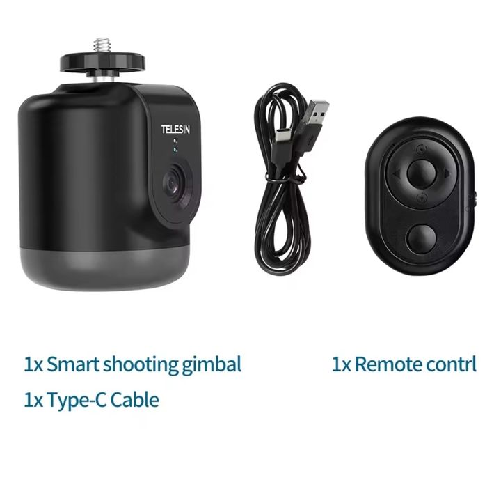 TELESIN 360 Смарт проследяващ държач за статив с 1/4" резба