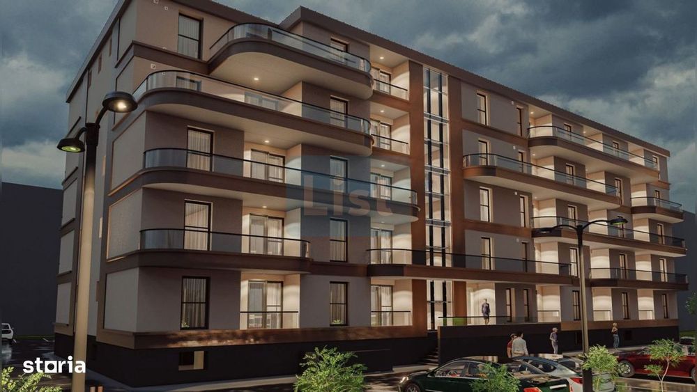 Apartament de vanzare, 2 camere, lift, bloc nou, finisat, comision 0%