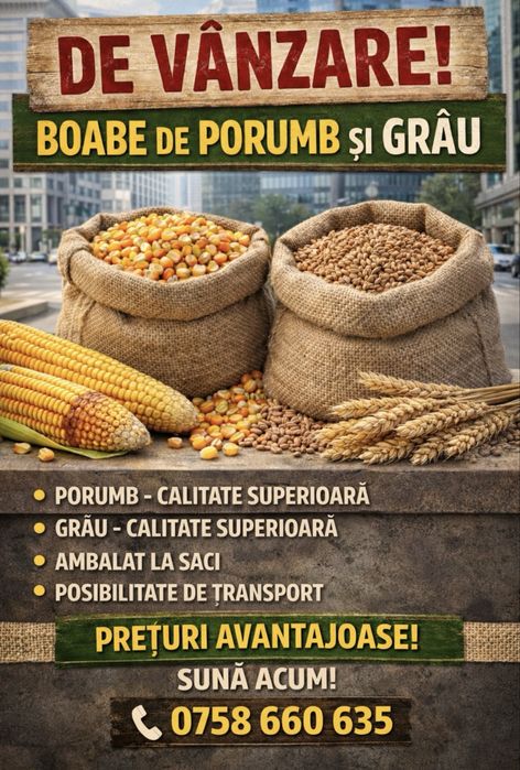 Porumb/Grau ambalat