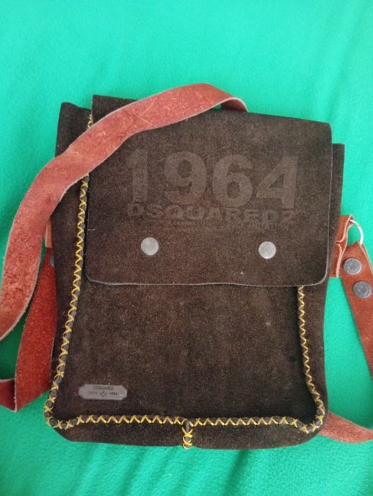 Бутикова чанта от естествена кожа "Dsquared"1964