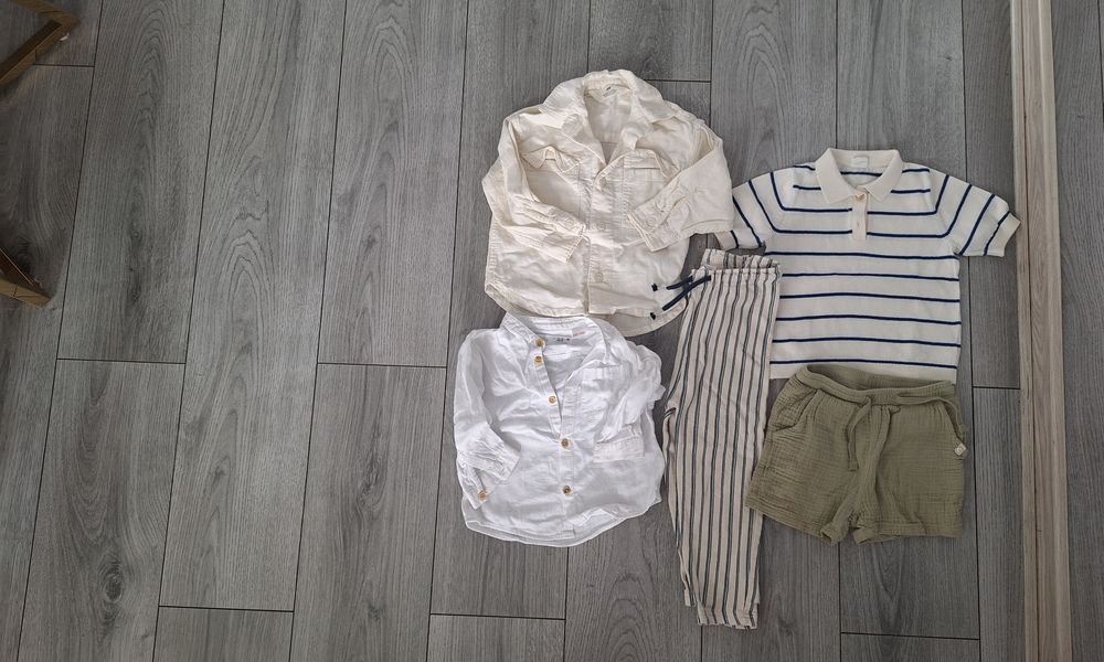 Lot Haine baiat 86 92 cm pantalon bluza camasa blugi tricou