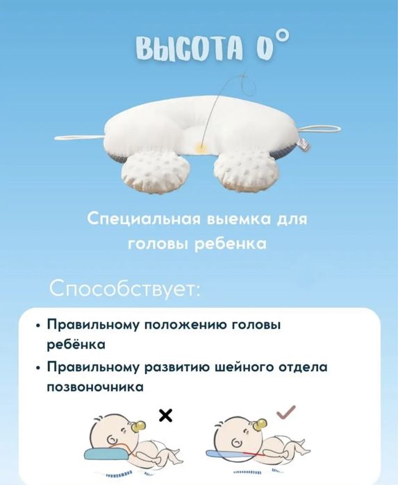 Подушка для новорожденых