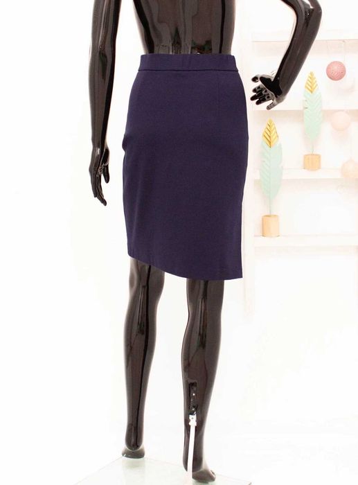 WOLFORD дамска пола синя с цепка на крака вискоза полиамид М