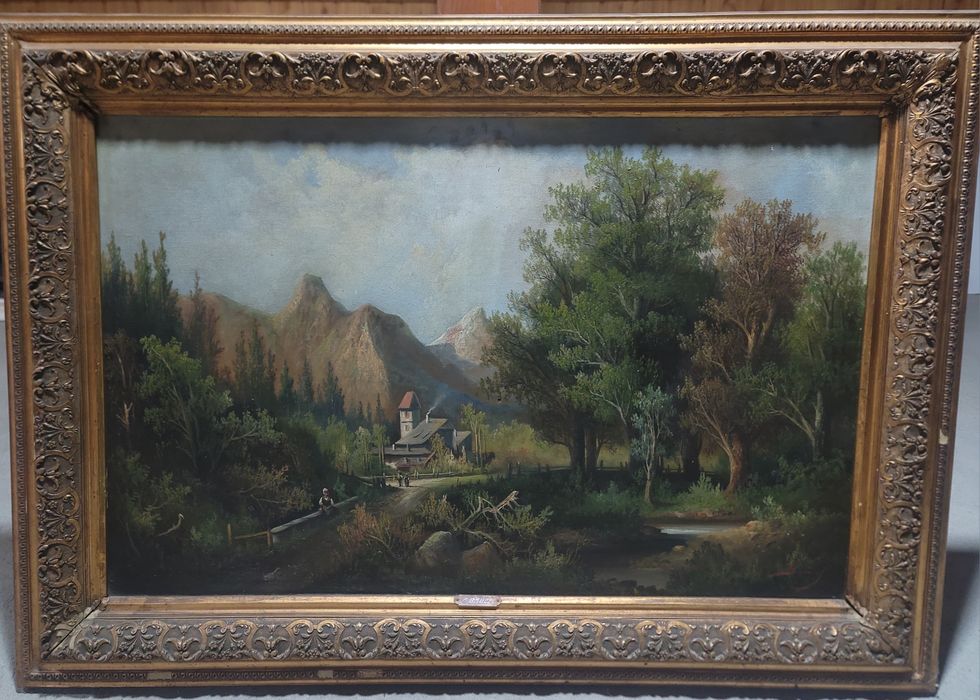 Tablou autentic semnat „A. Bauer”
