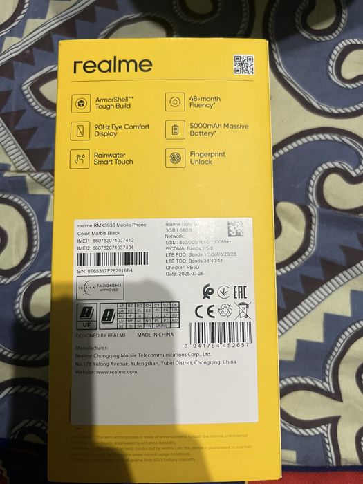 realme note 60x 3GB/64GB