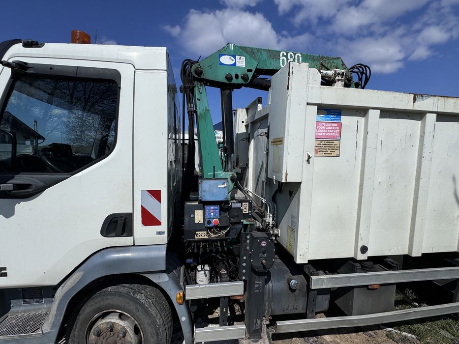 Schimb Daf basculabil cu macara 12 tone