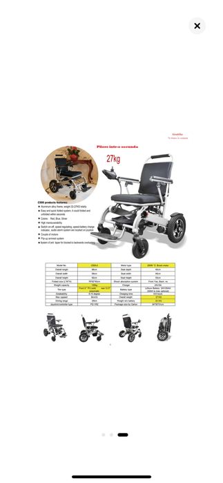 Scaun rotile electric Kinetika C500