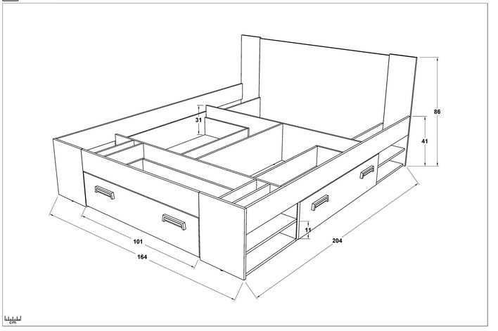 Спалня 160/200 Немо + подматрачна рамка