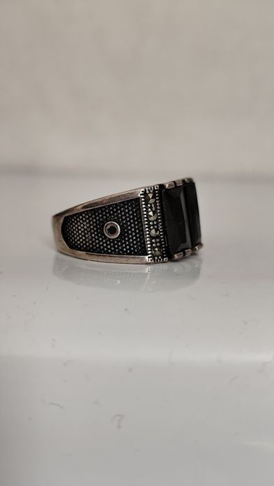 Кольцо серебряное мужское