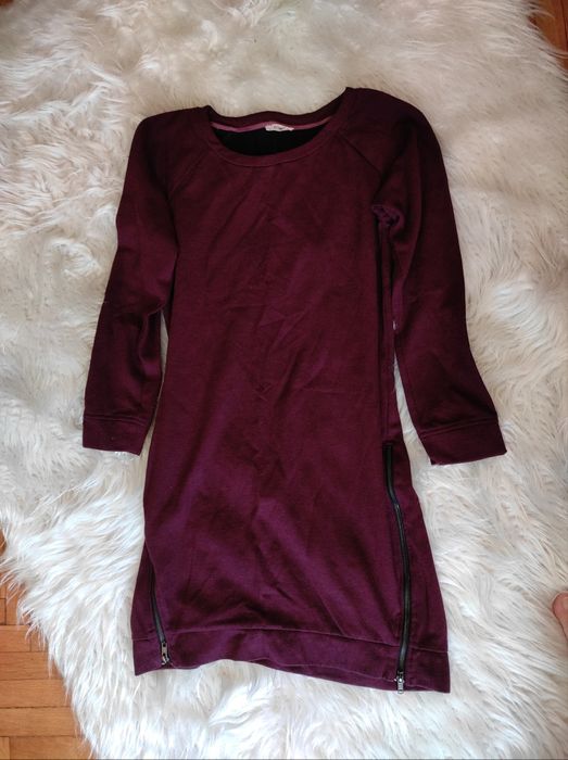 Рокля в бордо , С-М размер