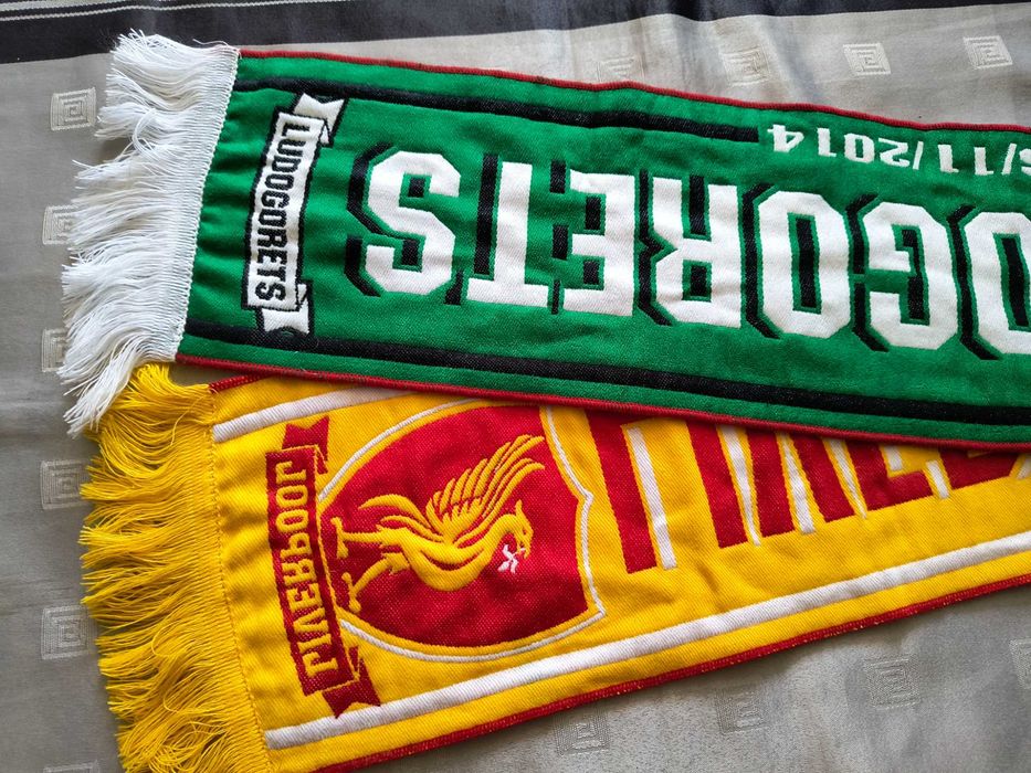 Колекционерски шал Лудогорец - Ливърпул ФК, 26.11.2014 г